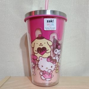 Zak Hello Kitty and Friends reusable cup tumbler with straw